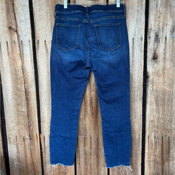 NYDJ Blue Straight Leg Jeans with Modern‎ Raw Hem - Picture 2 of 3